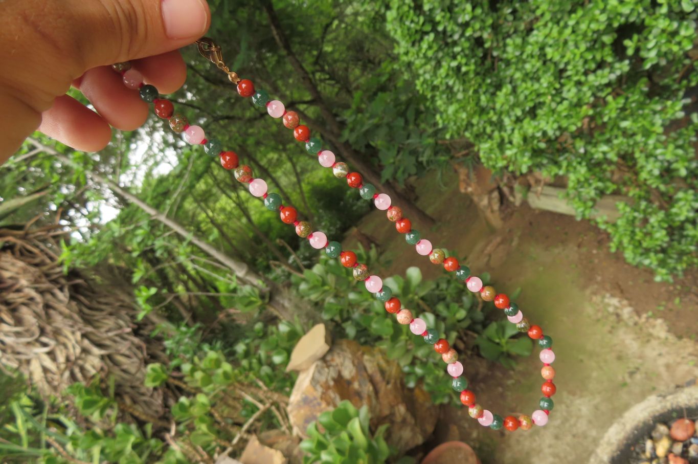 Hand Made Mixed Stone Bead Necklaces - Sold Per Item - From South Africa - Toprock Gemstones and Minerals 