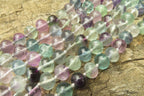Polished Watermelon Fluorite Beaded Necklace - Sold Per Item - From Namibia - Toprock Gemstones and Minerals 