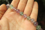 Polished Watermelon Fluorite Beaded Necklace - Sold Per Item - From Namibia - Toprock Gemstones and Minerals 