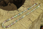 Polished Watermelon Fluorite Beaded Necklace - Sold Per Item - From Namibia - Toprock Gemstones and Minerals 