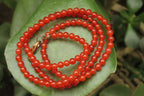 Polished Carnelian Agate Beaded Necklace - Sold per Item - From Brazil - Toprock Gemstones and Minerals 