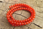 Polished Carnelian Agate Beaded Necklace - Sold per Item - From Brazil - Toprock Gemstones and Minerals 