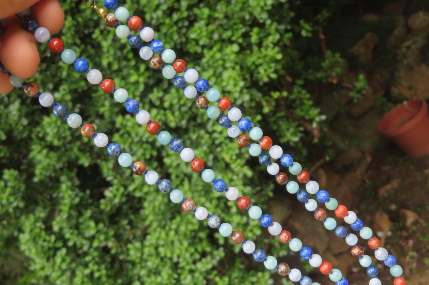 Hand Made Mixed Stone Bead Necklaces - Sold Per Item - From South Africa - Toprock Gemstones and Minerals 