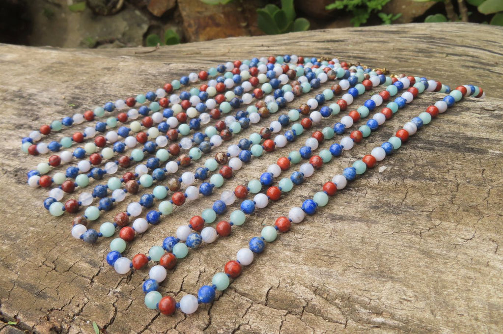 Hand Made Mixed Stone Bead Necklaces - Sold Per Item - From South Africa - Toprock Gemstones and Minerals 