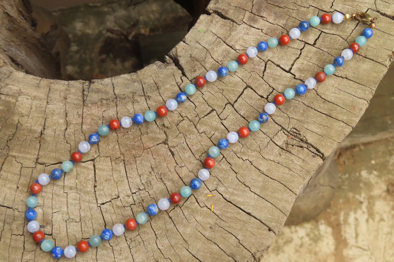 Hand Made Mixed Stone Bead Necklaces - Sold Per Item - From South Africa - Toprock Gemstones and Minerals 