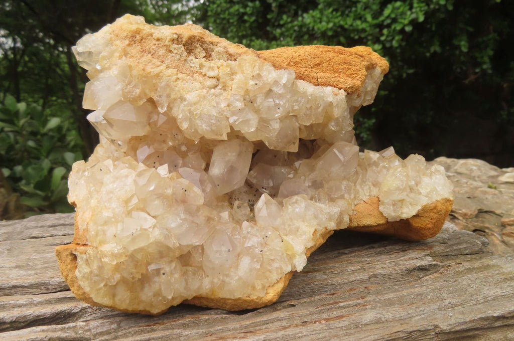 Natural Limonite Quartz Cluster x 1 From Solwezi, Zambia - Toprock Gemstones and Minerals 