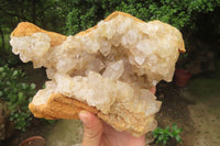 Natural Limonite Quartz Cluster x 1 From Solwezi, Zambia - Toprock Gemstones and Minerals 