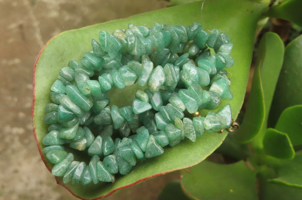 Hand Made Aventurine Necklaces x 3 From Zimbabwe - Toprock Gemstones and Minerals 