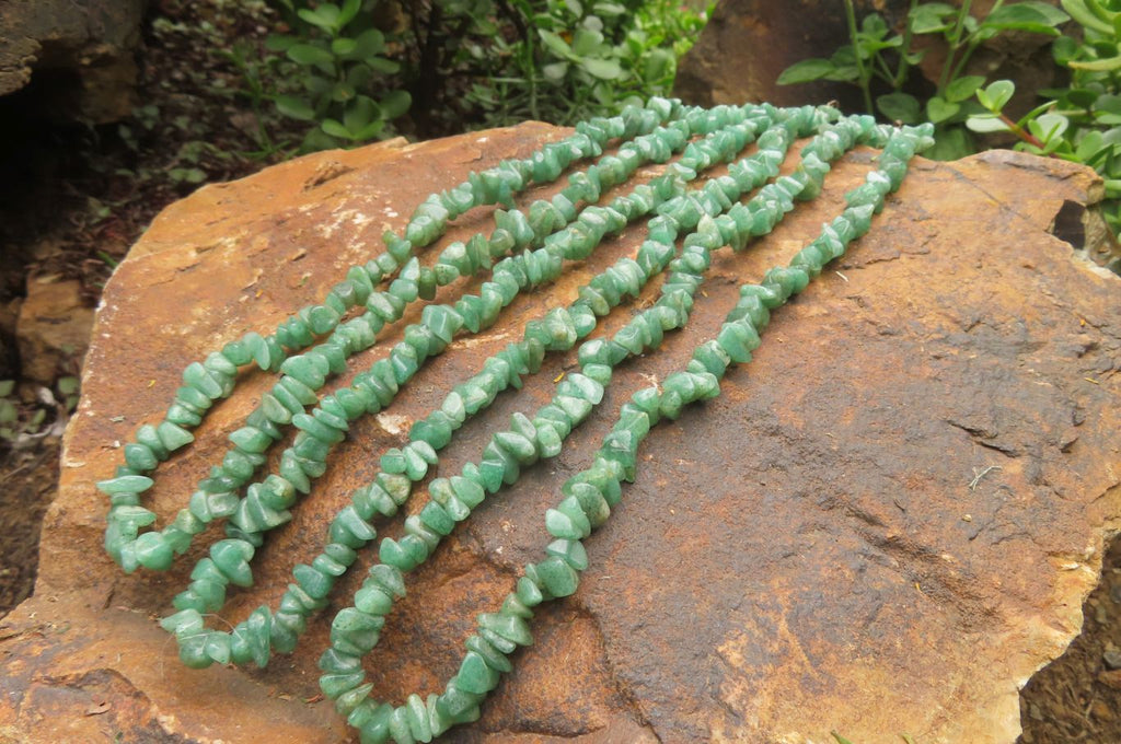 Hand Made Aventurine Necklaces x 3 From Zimbabwe - Toprock Gemstones and Minerals 