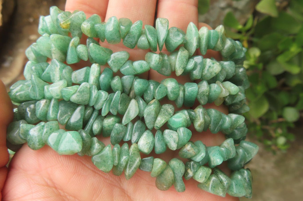 Hand Made Aventurine Necklaces x 3 From Zimbabwe - Toprock Gemstones and Minerals 