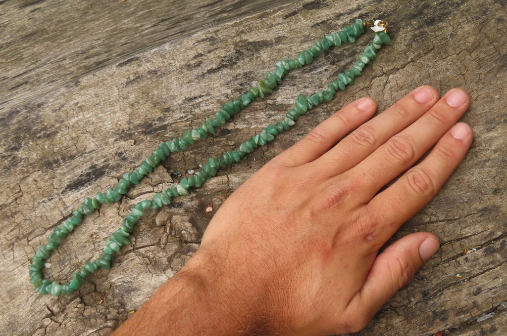 Hand Made Aventurine Necklaces x 3 From Zimbabwe - Toprock Gemstones and Minerals 
