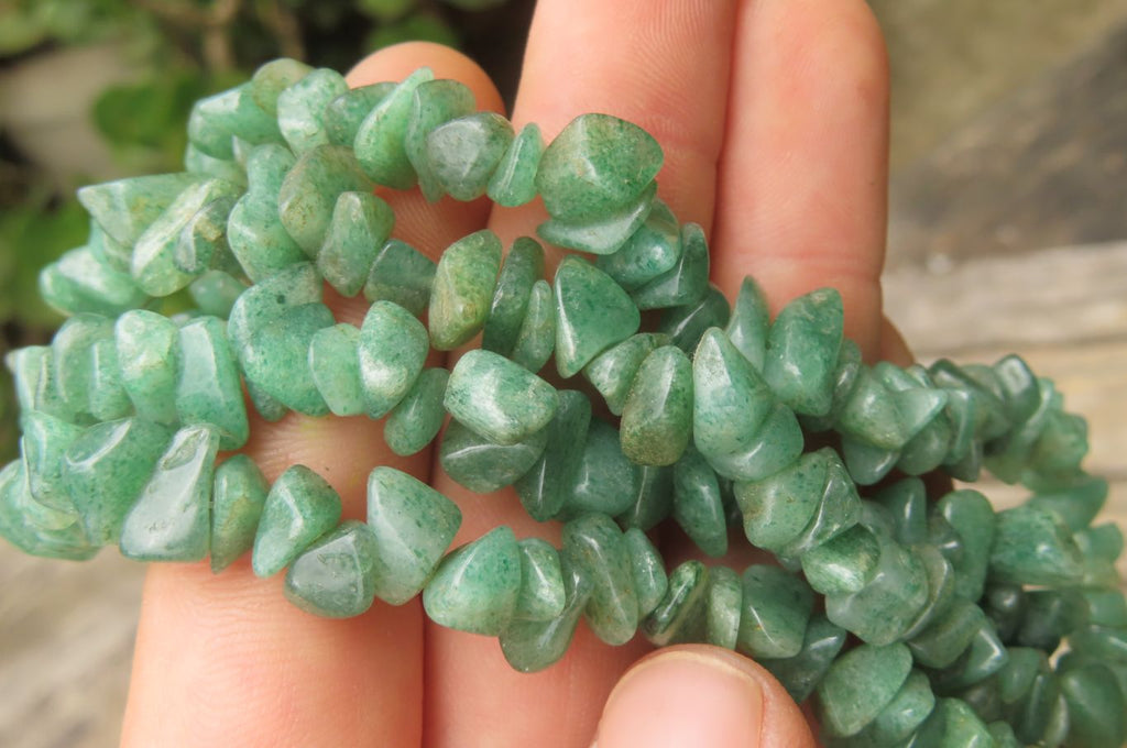 Hand Made Aventurine Necklaces x 3 From Zimbabwe - Toprock Gemstones and Minerals 