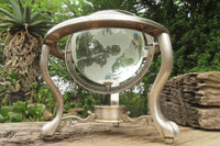 Polished Lead Glass World Globe x 1 From China - Toprock Gemstones and Minerals 