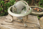 Polished Lead Glass World Globe x 1 From China - Toprock Gemstones and Minerals 