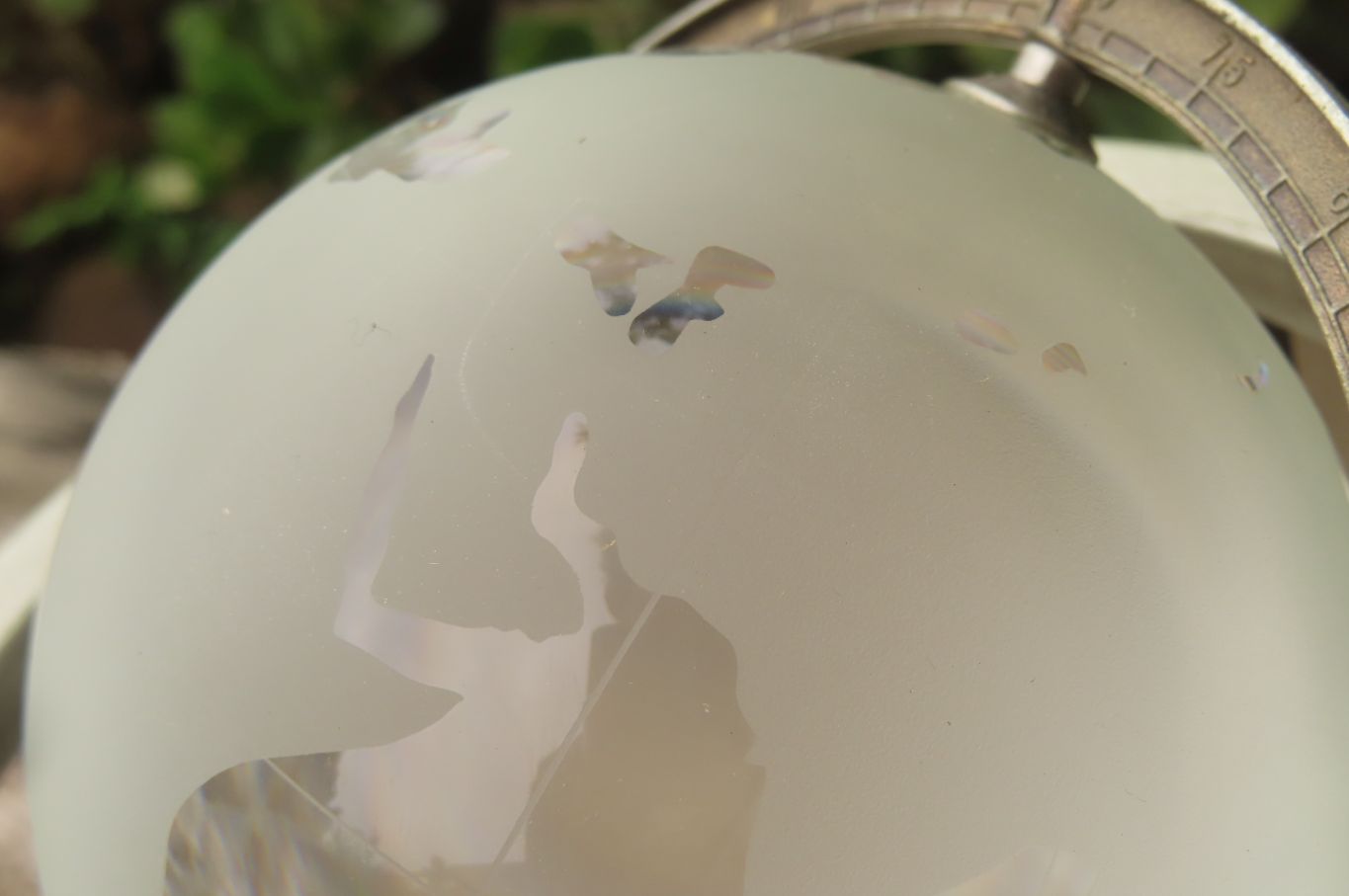 Polished Lead Glass World Globe x 1 From China - Toprock Gemstones and Minerals 