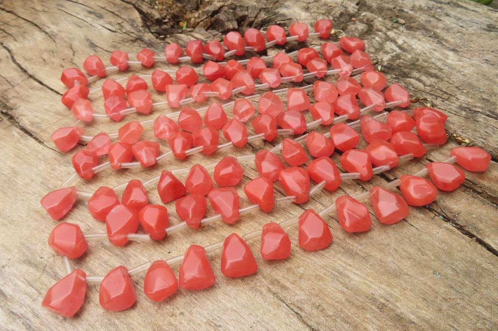 Hand Made Strawberry Quartz Bead Necklaces - Sold Per Item - From China - Toprock Gemstones and Minerals 