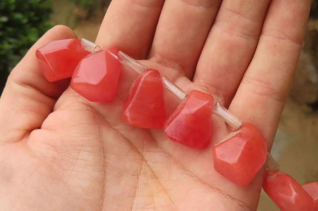 Hand Made Strawberry Quartz Bead Necklaces - Sold Per Item - From China - Toprock Gemstones and Minerals 