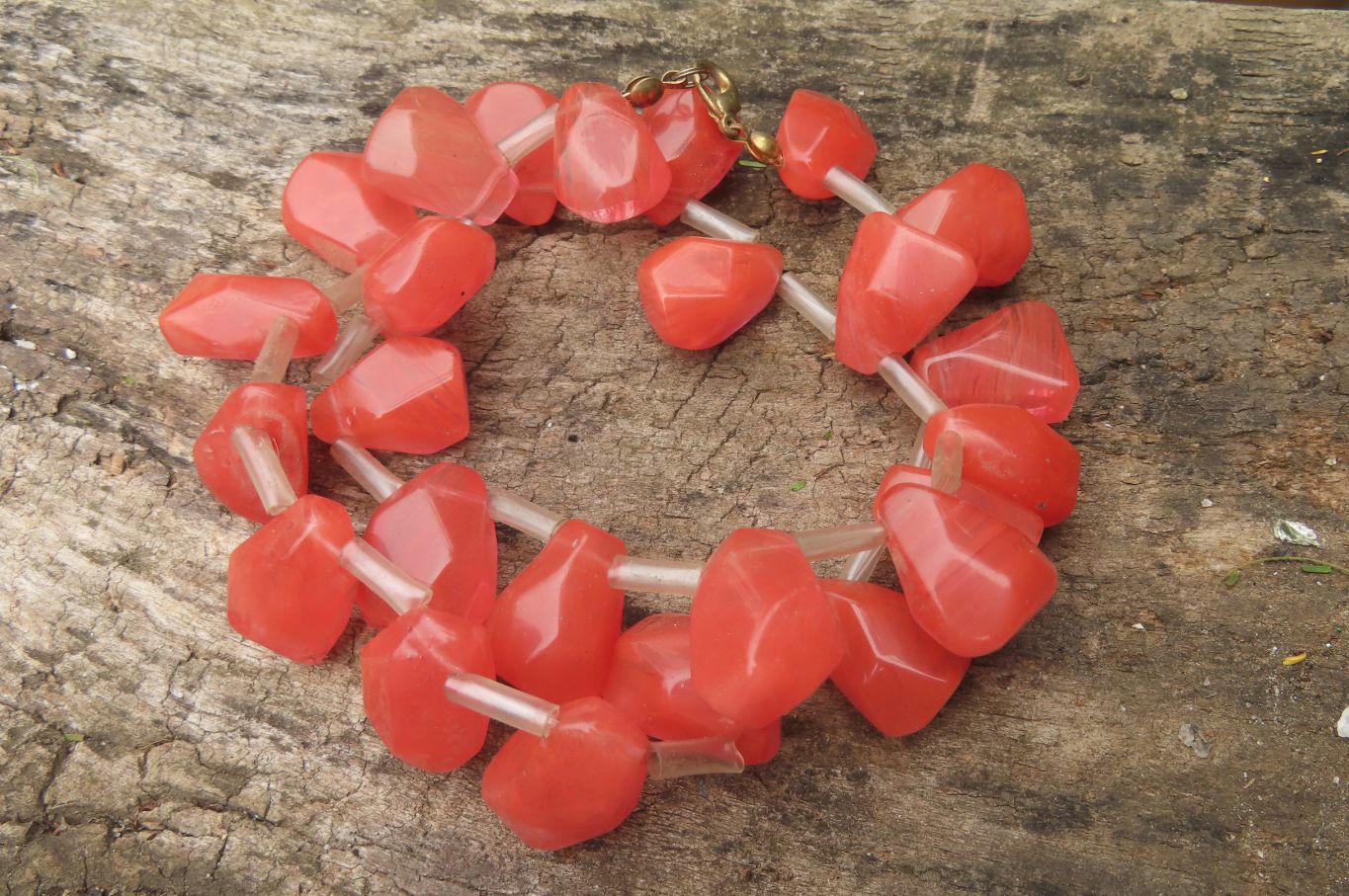 Hand Made Strawberry Quartz Bead Necklaces - Sold Per Item - From China - Toprock Gemstones and Minerals 