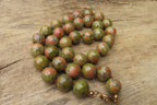 Polished Unakite Beaded Necklace - Sold Per Item - From South Africa - Toprock Gemstones and Minerals 