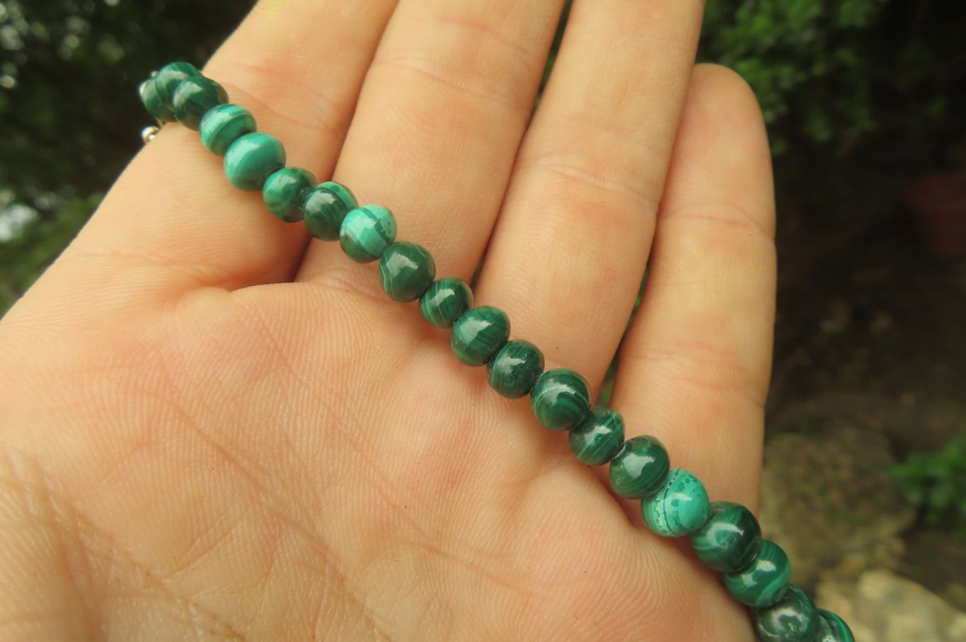 Hand Made Malachite Bead Necklaces x 4 From Congo - Toprock Gemstones and Minerals 