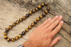 Polished Golden Tigers Eye Bead Necklaces - Sold Per Item - From South Africa - Toprock Gemstones and Minerals 
