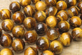 Polished Golden Tigers Eye Bead Necklaces - Sold Per Item - From South Africa - Toprock Gemstones and Minerals 