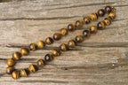 Polished Golden Tigers Eye Bead Necklaces - Sold Per Item - From South Africa - Toprock Gemstones and Minerals 