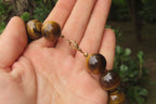 Polished Golden Tigers Eye Bead Necklaces - Sold Per Item - From South Africa - Toprock Gemstones and Minerals 