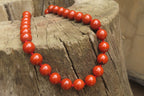 Polished Red Jasper Bead Necklace - Sold Per Item - From South Africa - Toprock Gemstones and Minerals 