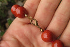 Polished Red Jasper Bead Necklace - Sold Per Item - From South Africa - Toprock Gemstones and Minerals 