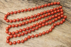 Polished Red Jasper Bead Necklace - Sold Per Item - From South Africa - Toprock Gemstones and Minerals 