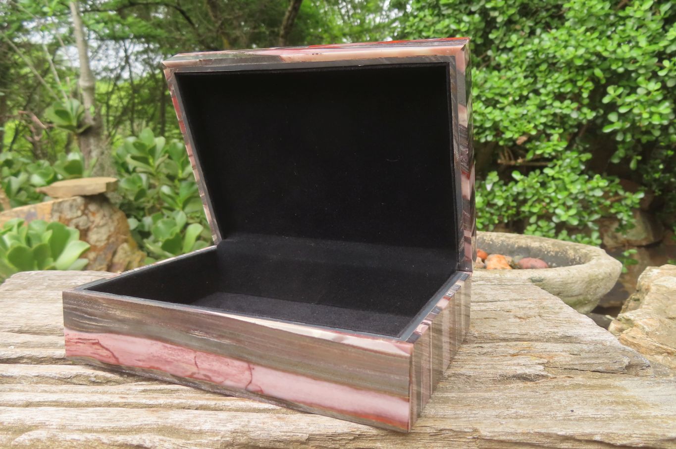 Hand Made Tiger Iron Jasper Jewellery Box x 1 From Northern Cape, South Africa - Toprock Gemstones and Minerals 