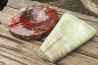 Hand Made Stone Ashtrays x 2 From South Africa - Toprock Gemstones and Minerals 