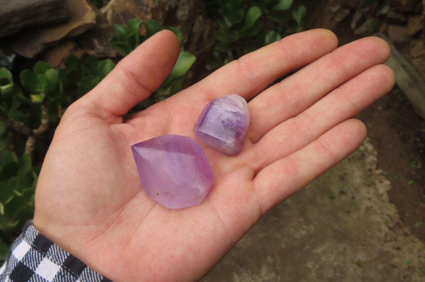 Polished Smokey Amethyst Quartz Crystals x 20 From Akansobe, Madagascar - Toprock Gemstones and Minerals 