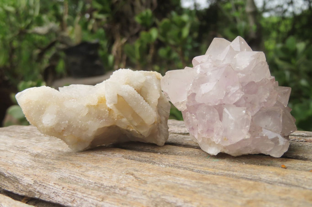 Natural Spirit Quartz Clusters x 12 From Boekenhouthoek, South Africa - Toprock Gemstones and Minerals 