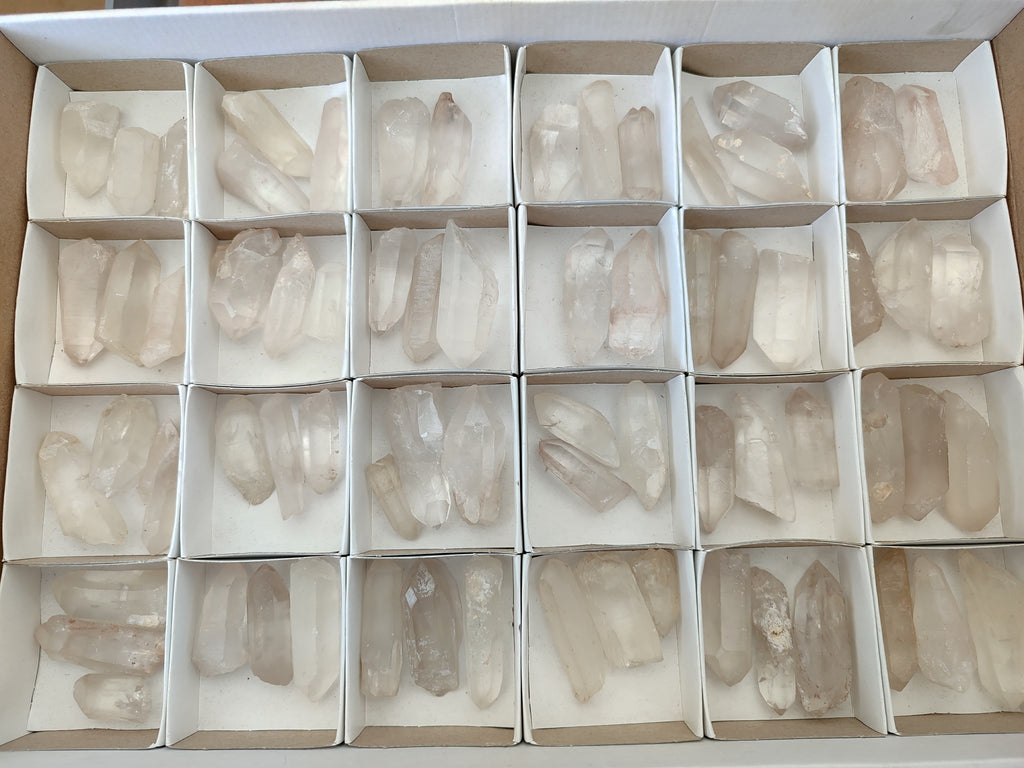 Natural Clear Quartz Crystals x 68 From Madagascar - Toprock Gemstones and Minerals 