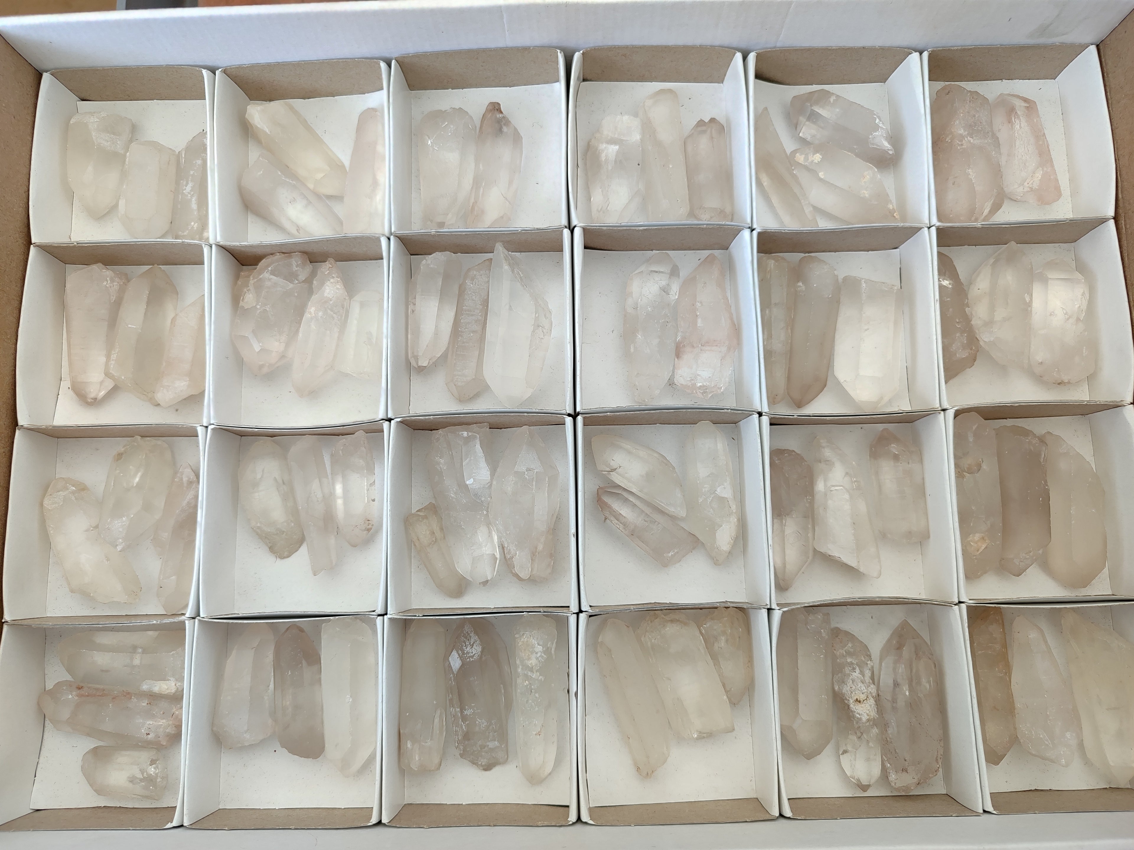 Natural Clear Quartz Crystals x 68 From Madagascar - Toprock Gemstones and Minerals 