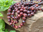 Polished Red Tigers Eye Bead Necklaces - Sold Per Item - From South Africa - Toprock Gemstones and Minerals 