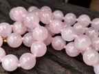 Hand Made Rose Quartz Bead Necklace - Sold per Item - From Madagascar - Toprock Gemstones and Minerals 