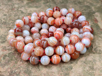 Polished Sardonyx Tibetan Agate Bead Necklace - Sold Per Item- From Tibet