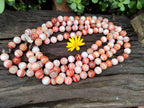 Polished Sardonyx Tibetan Agate Bead Necklace - Sold Per Item- From Tibet - Toprock Gemstones and Minerals 