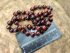 Polished Red Tigers Eye Bead Necklaces - Sold Per Item - From South Africa - Toprock Gemstones and Minerals 
