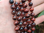 Polished Red Tigers Eye Bead Necklaces - Sold Per Item - From South Africa - Toprock Gemstones and Minerals 