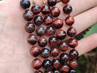 Polished Red Tigers Eye Bead Necklaces - Sold Per Item - From South Africa