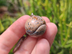 Polished Picture Stone Tennis Ball Keyring - sold per item - From Namibia - Toprock Gemstones and Minerals 