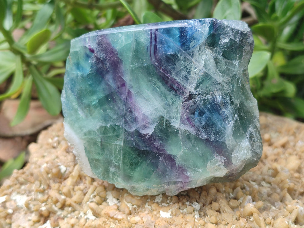 Polished On One Side Watermelon Fluorite x 4 From Uis, Namibia - Toprock Gemstones and Minerals 
