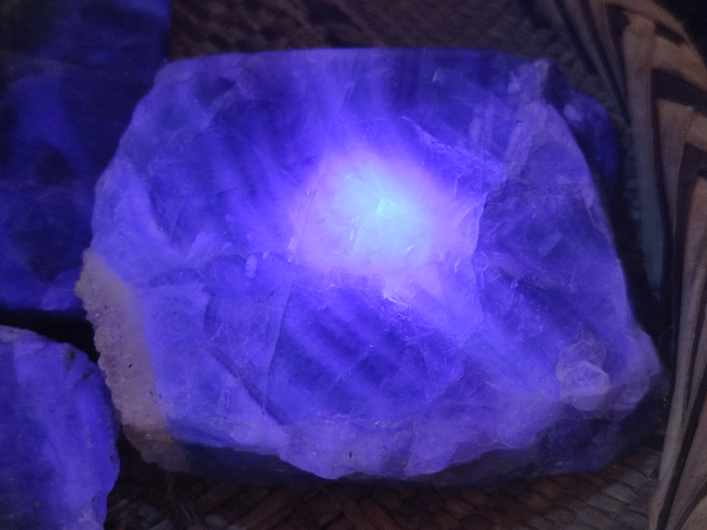 Polished On One Side Watermelon Fluorite x 4 From Uis, Namibia - Toprock Gemstones and Minerals 