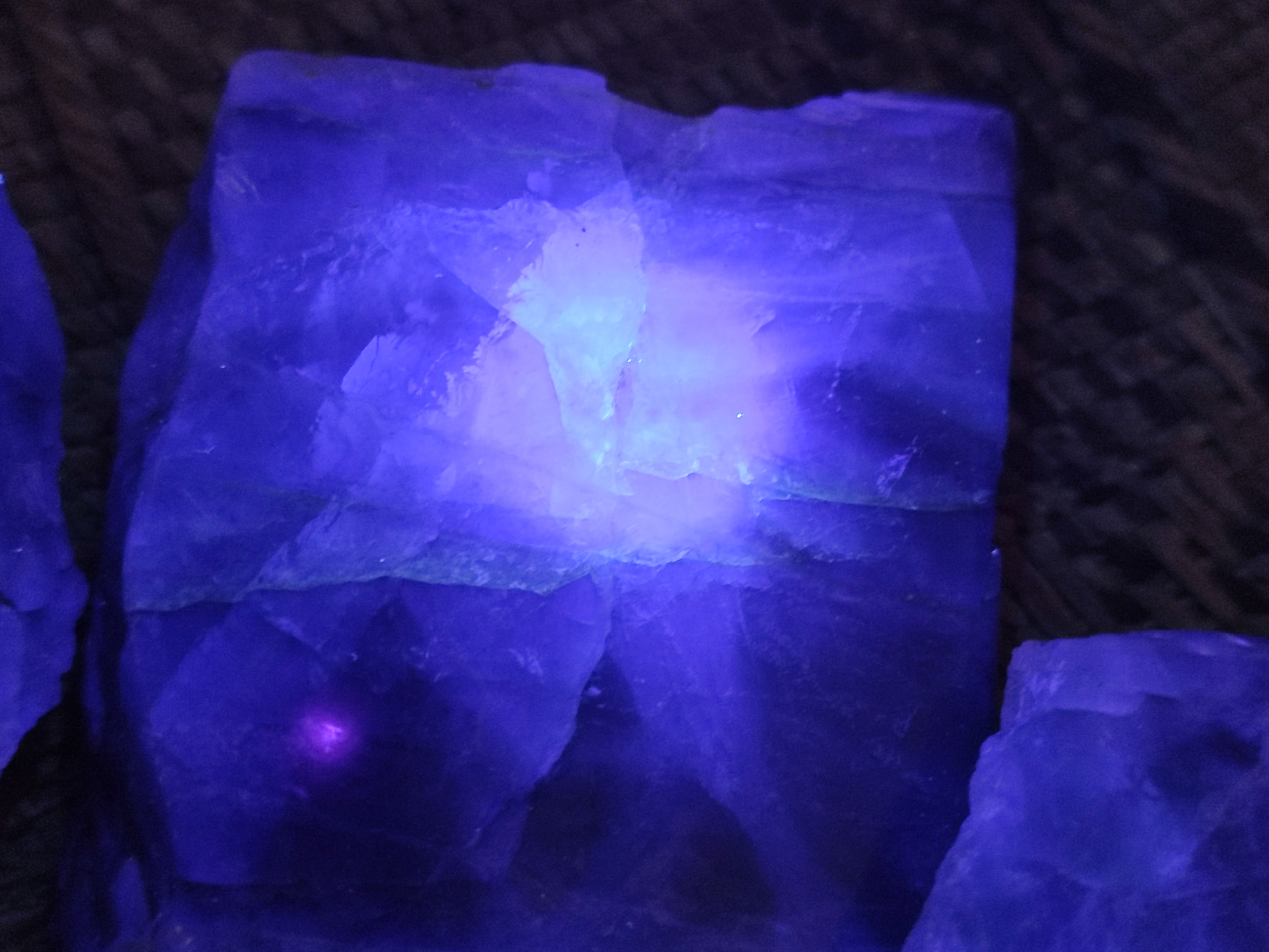 Polished On One Side Watermelon Fluorite x 4 From Uis, Namibia - Toprock Gemstones and Minerals 