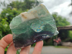 Polished On One Side Watermelon Fluorite x 4 From Uis, Namibia - Toprock Gemstones and Minerals 