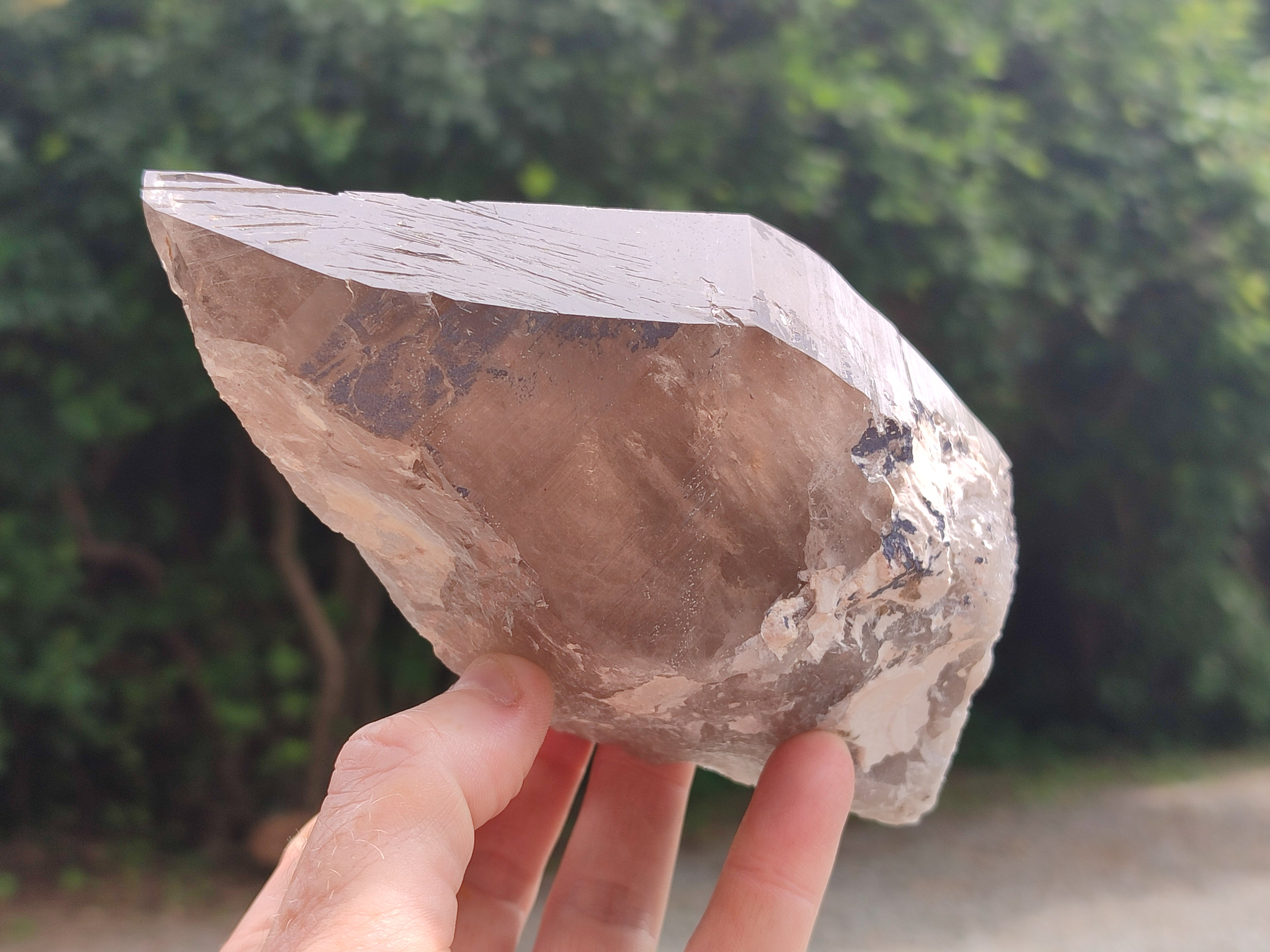 Natural Smokey Quartz Crystal Specimens x 2 From Zomba, Malawi - Toprock Gemstones and Minerals 